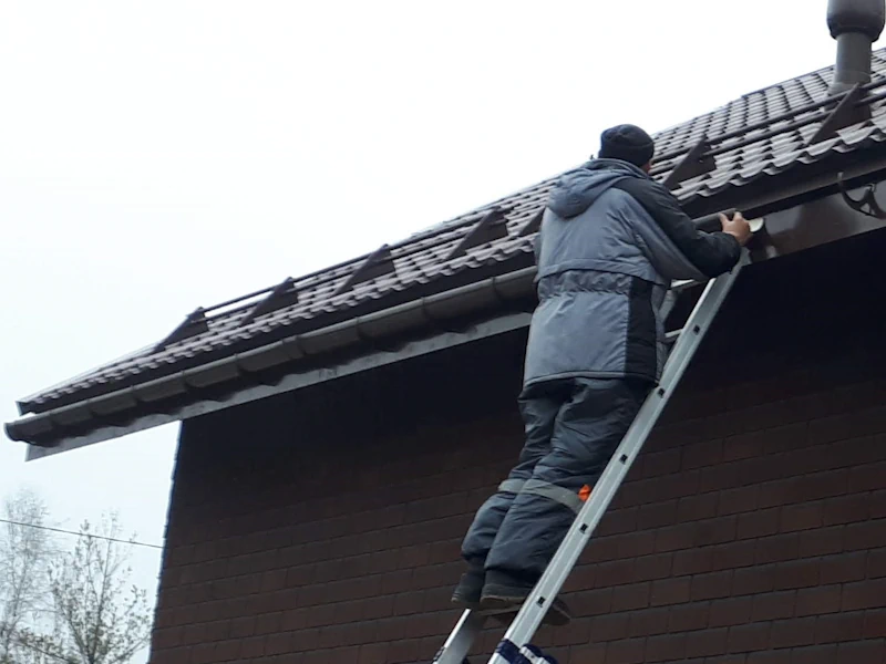 Установка водосточной системы